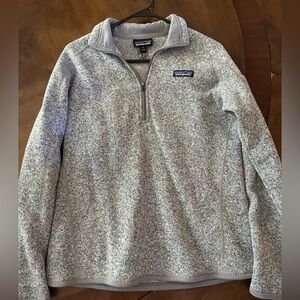 Patagonia Women’s Better Sweater 1/4 Zip, size M :) birch white